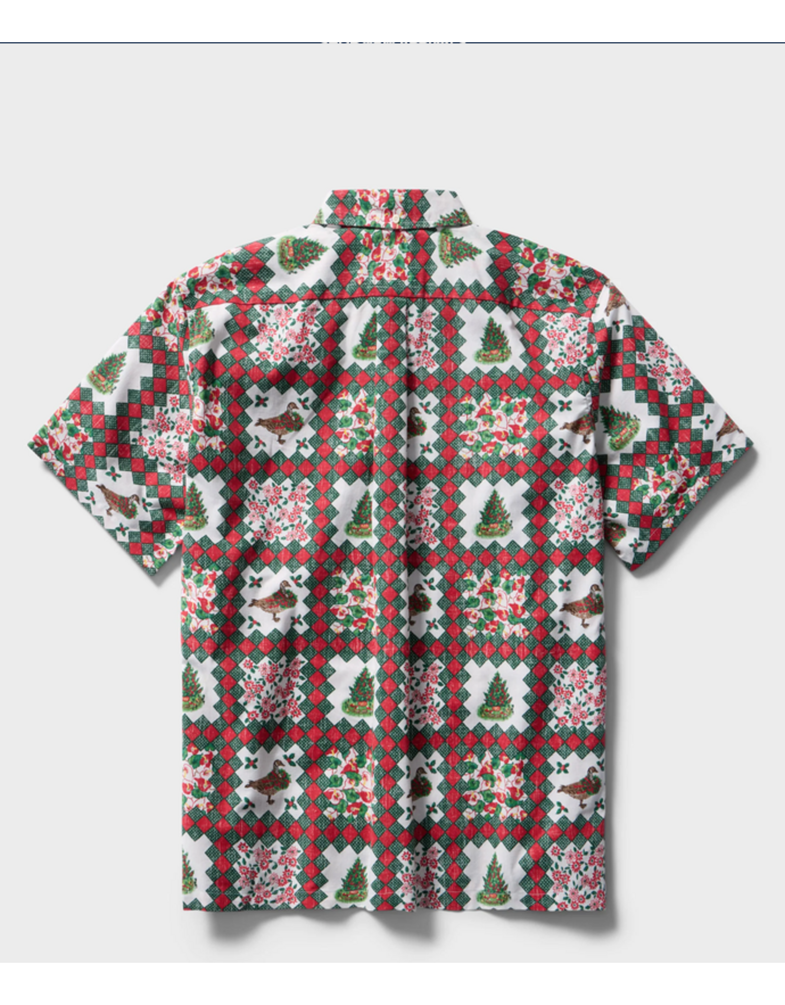 Reyn Spooner Reyn M730812526 Hawaiian Christmas 1983 BF Shirt White