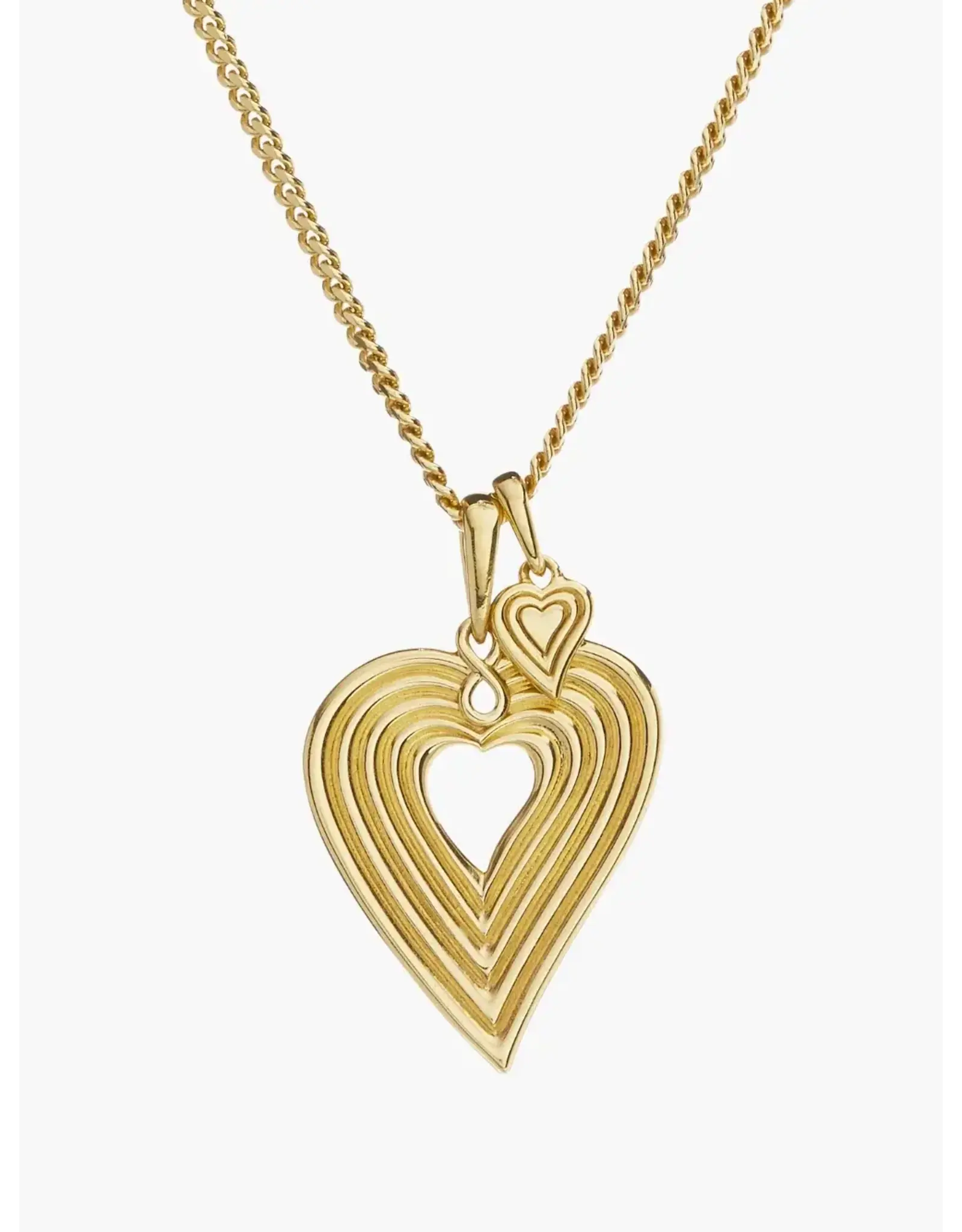 Rizen Rizen 390013GD Emanate Love Heart Necklace