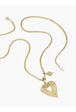 Rizen Rizen 390013GD Emanate Love Heart Necklace