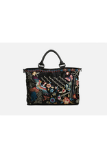 Johnny Was JWAS J09621-6 Black Dreamer Overnight Tote