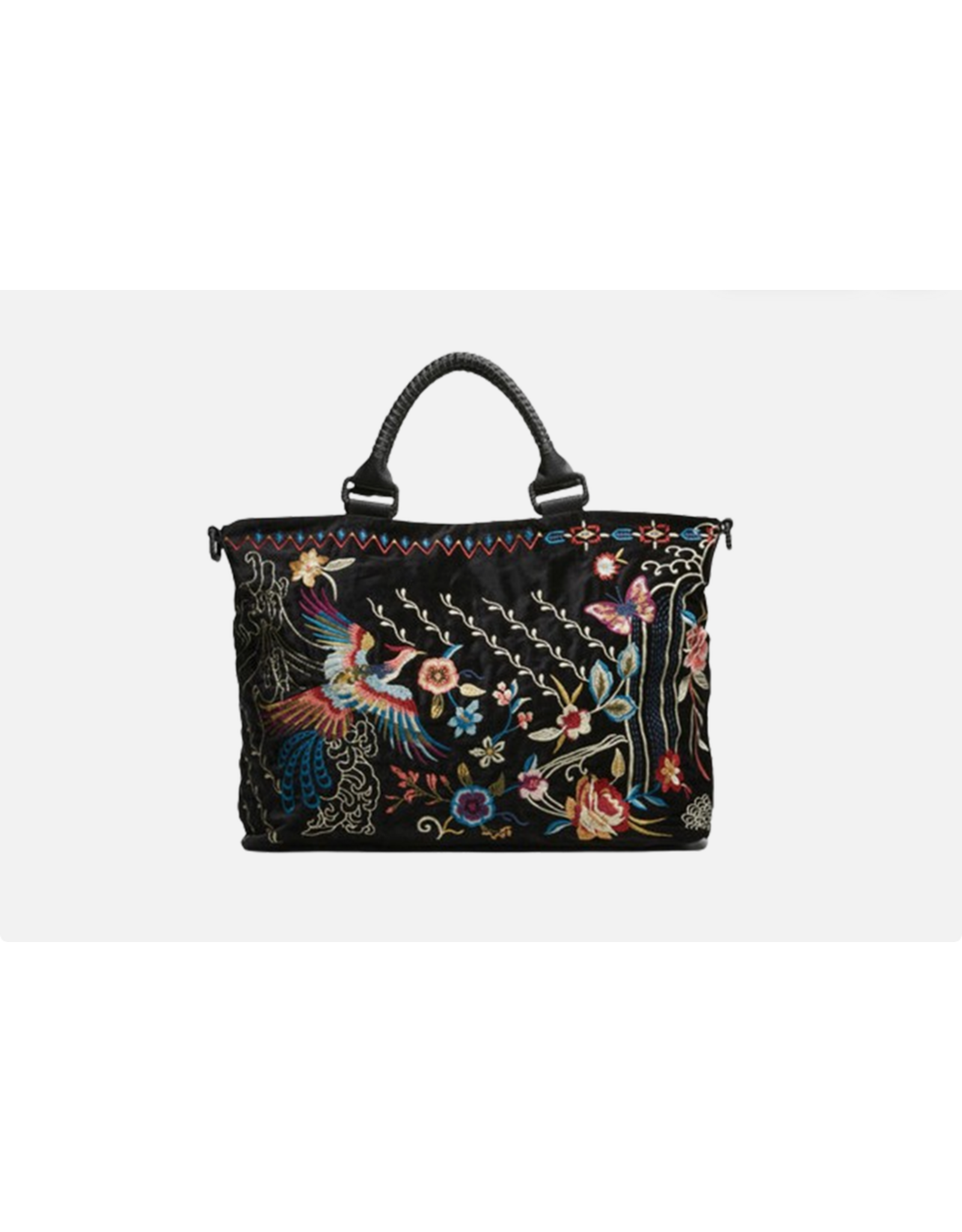 Johnny Was JWAS J09621-6 Black Dreamer Overnight Tote