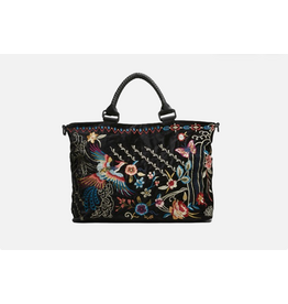 Johnny Was JWAS J09621-6 Black Dreamer Overnight Tote