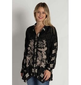 Johnny Was JWAS C25125-1 Myn Myna Scarf Gemi Tunic