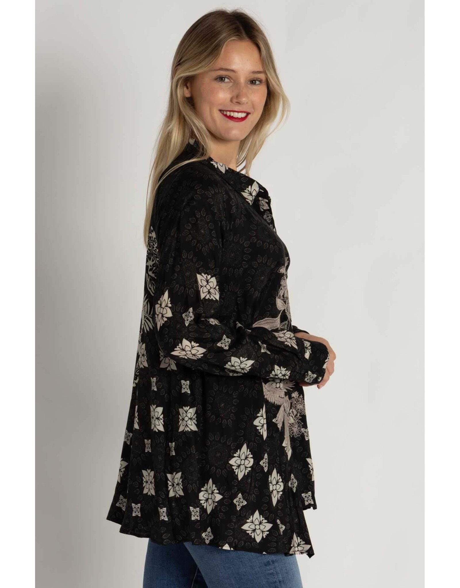 Johnny Was JWAS C25125-1 Myn Myna Scarf Gemi Tunic