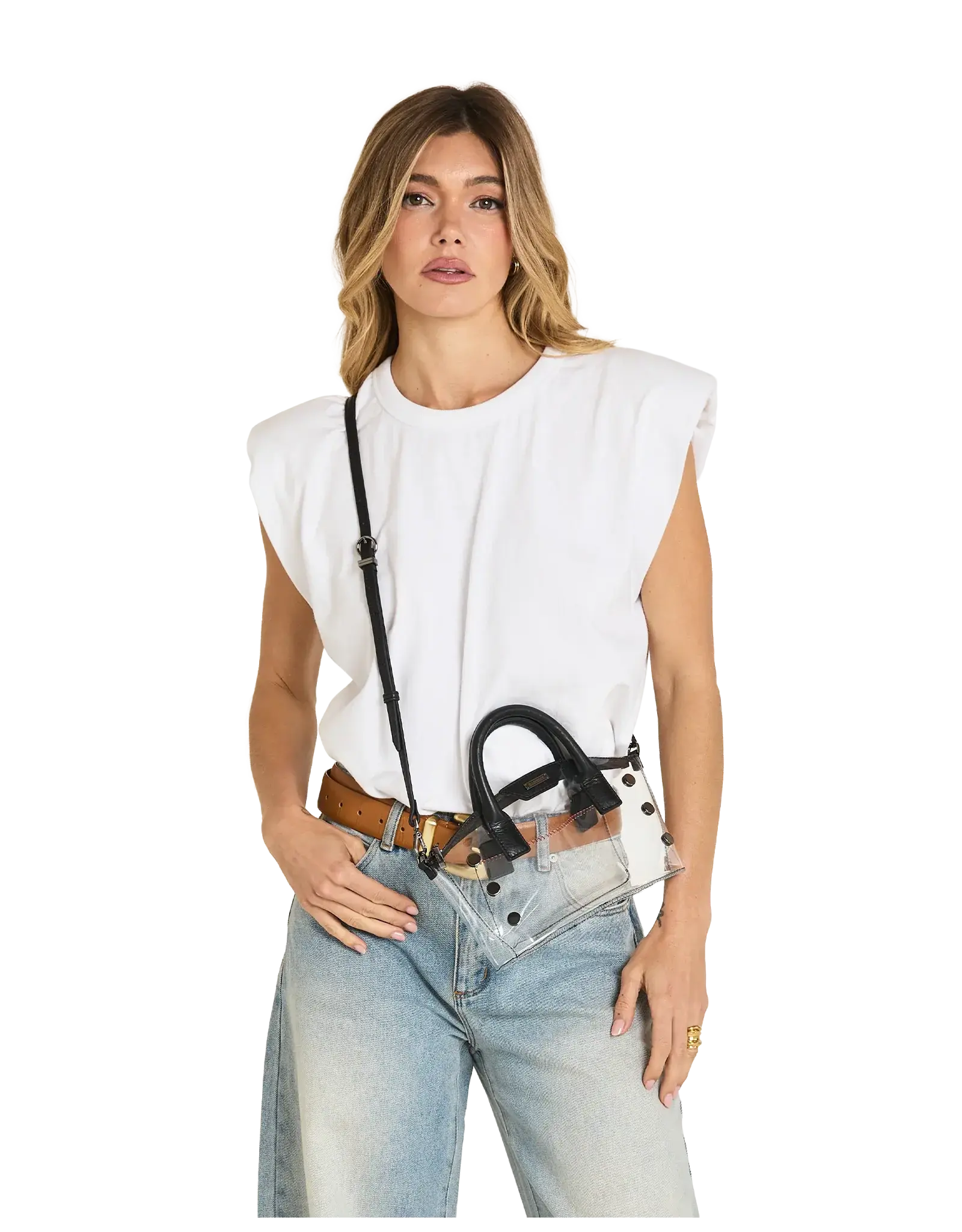 Hammitt Hammitt Paula Clear Black Gunmetal