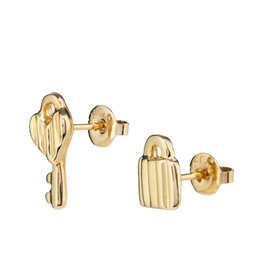 Uno de 50 Uno PEN0885ORO0000U Unlock Gold Lock & Key Earrings