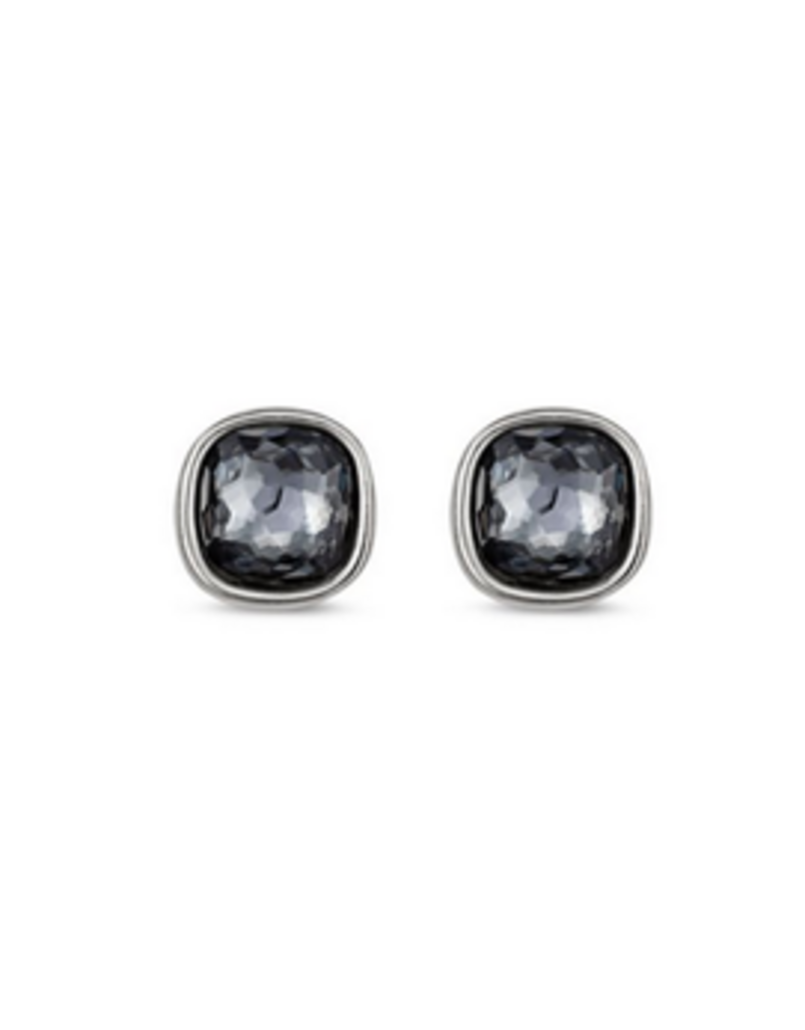 Uno de 50 Uno de 50 PEN0790MTLGRS0U Madamoiselle Grey Post Earrings