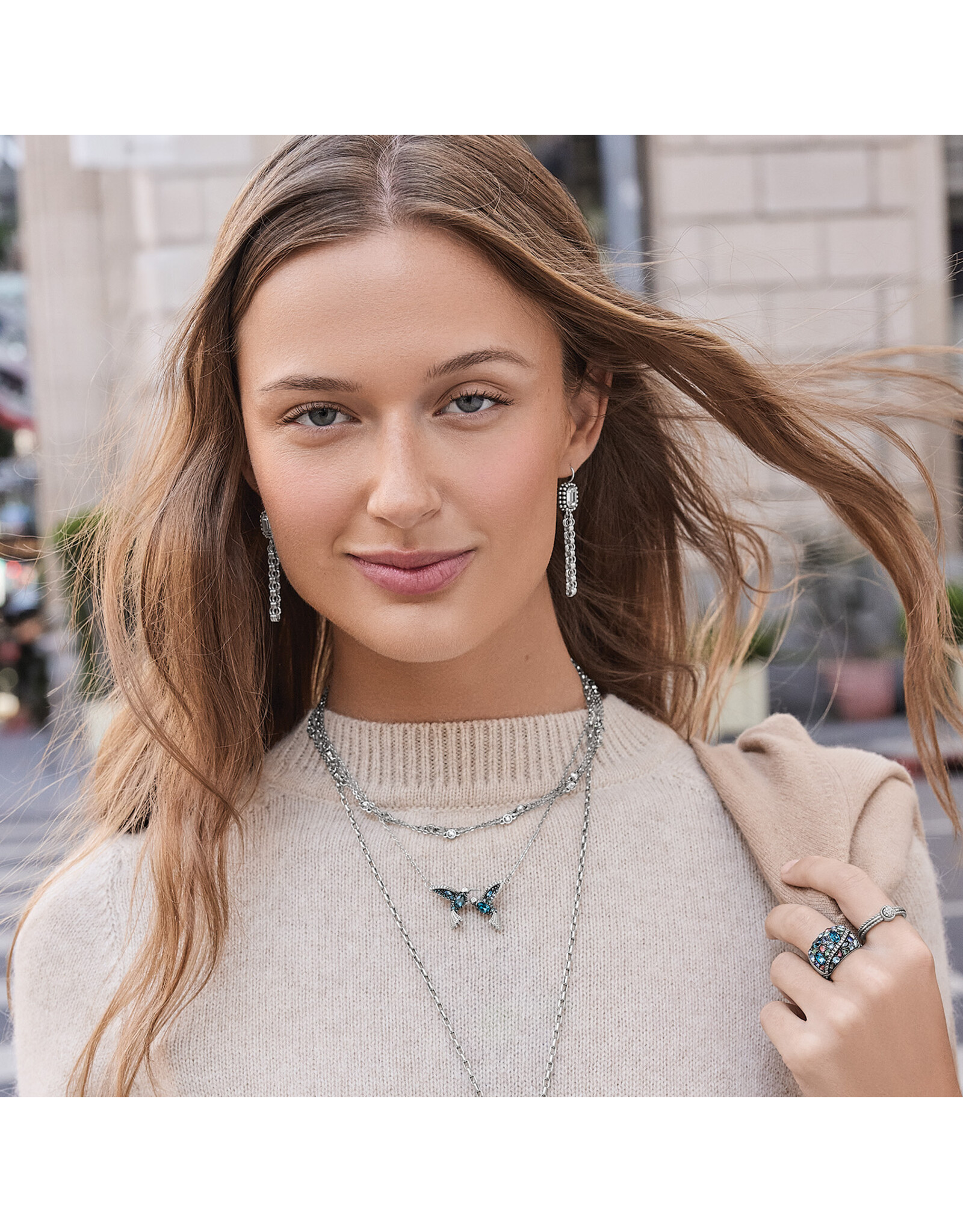 Brighton Brighton JM0273 Trust Your Journey Loving Hummingbird Necklace