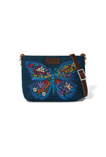 Brighton Brighton H10871 Dreams Wings Denim Embroidered Pouch
