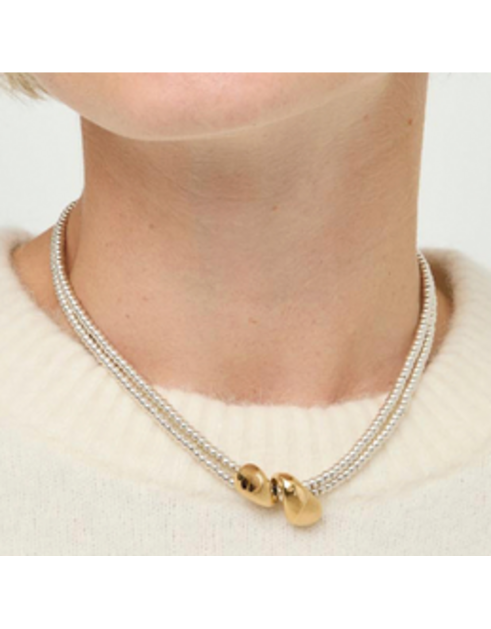 Uno de 50 Uno de 50 COL2098OROMTL0U Axis Necklace