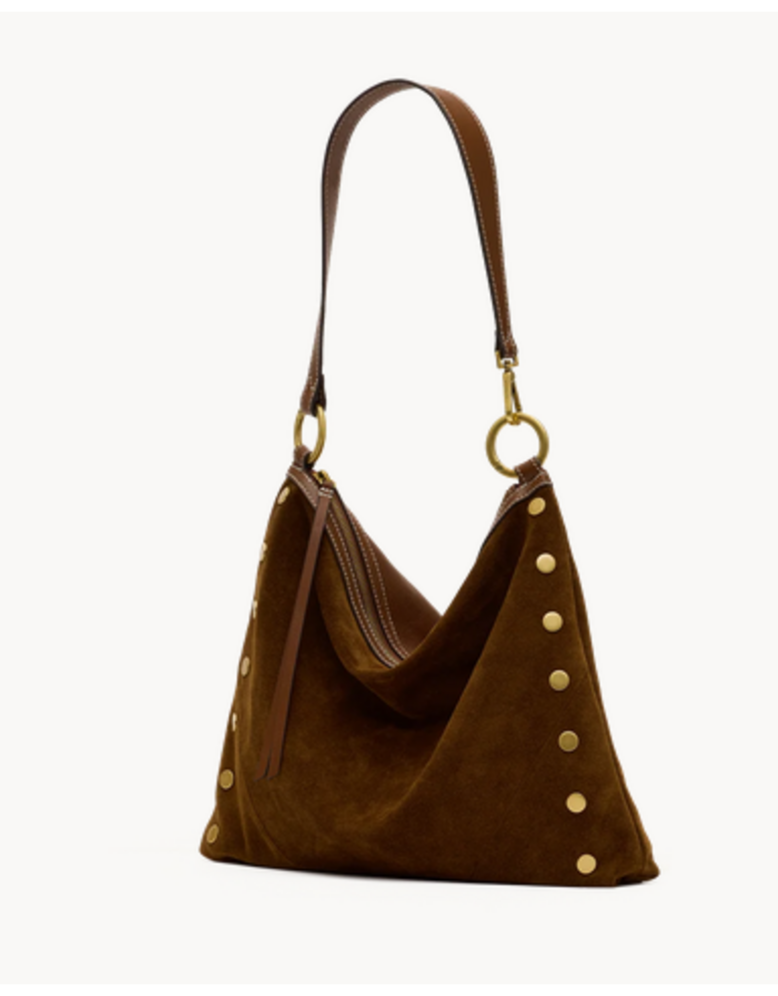 Hammitt Hammitt Kyle Lrg Cinnamon Suede Antique Gold
