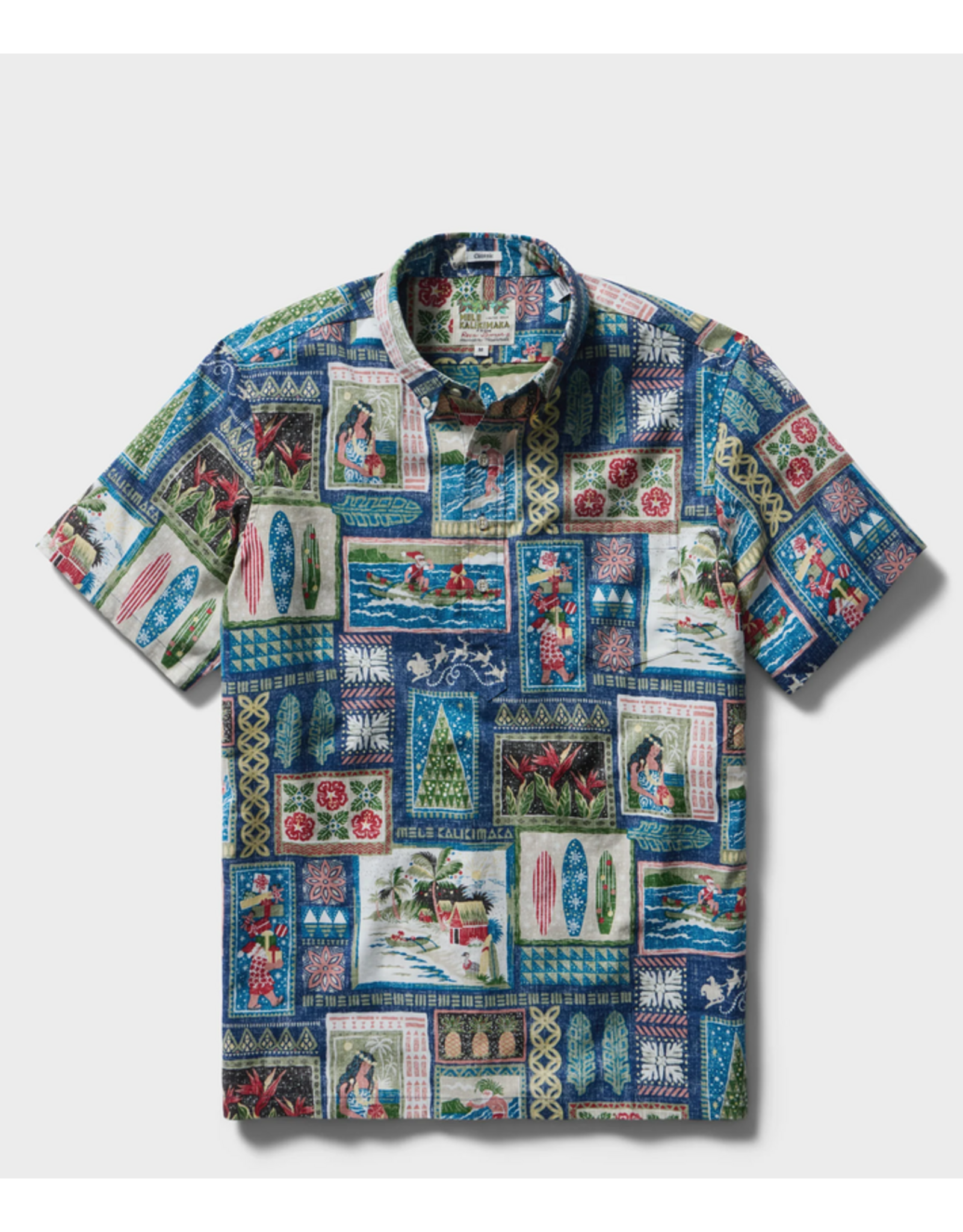 Reyn Spooner Reyn M733612626 Hawaiian Christmas Navy 2026 PO