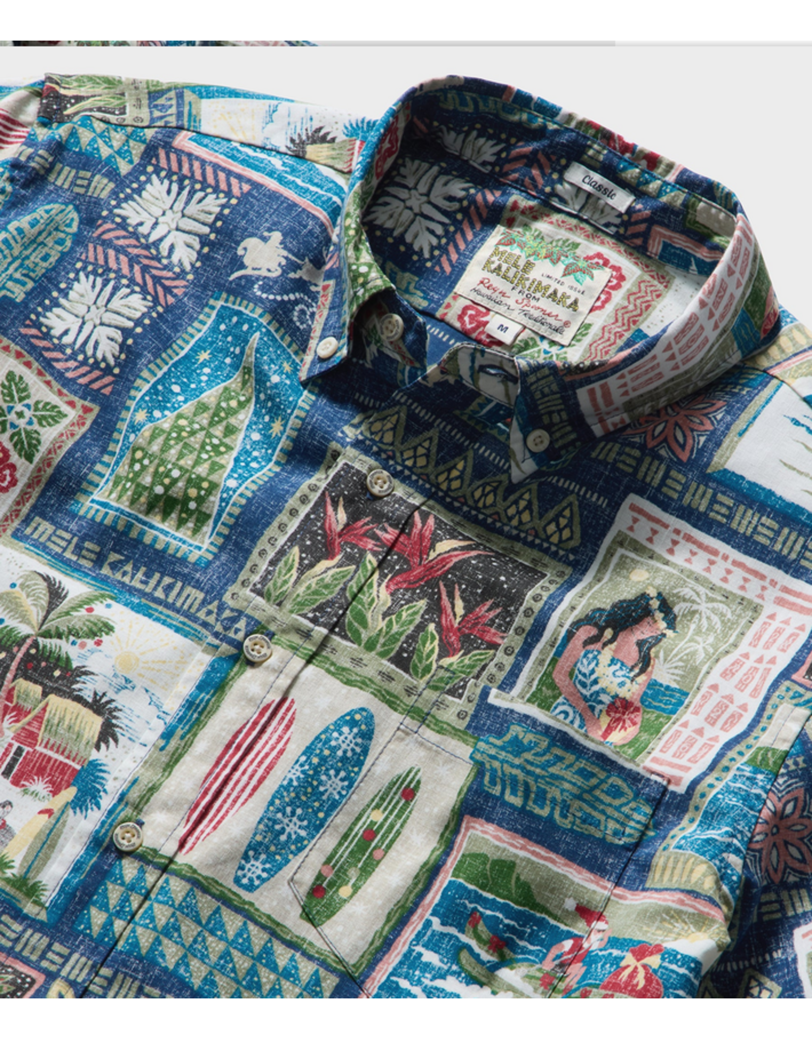 Reyn Spooner Reyn M733612626 Hawaiian Christmas Navy 2026 PO