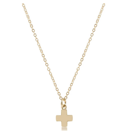 Enewton Enewton N16GSCSMG  16" Necklace Signature Cross Small Gold Chain