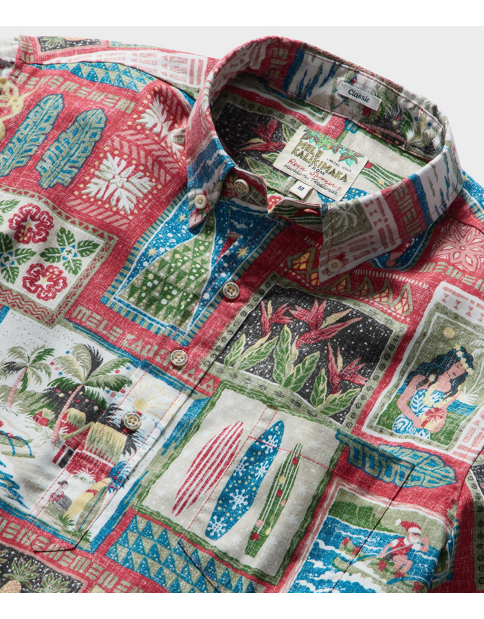 Reyn Spooner Reyn M733612626 Hawaiian Christmas Red 2026 PO