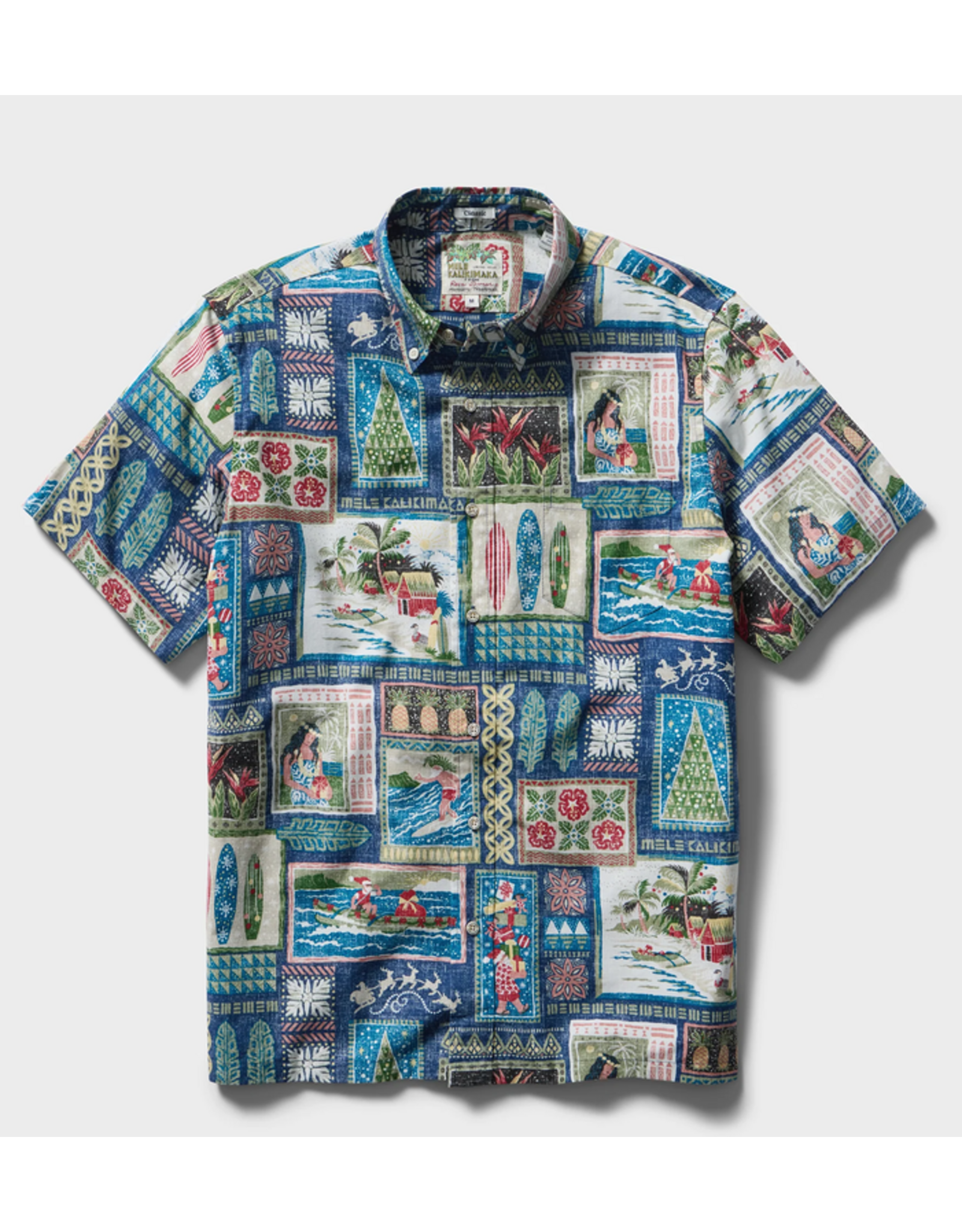 Reyn Spooner Reyn M733612526 Hawaiian Christmas Navy 2026 BF