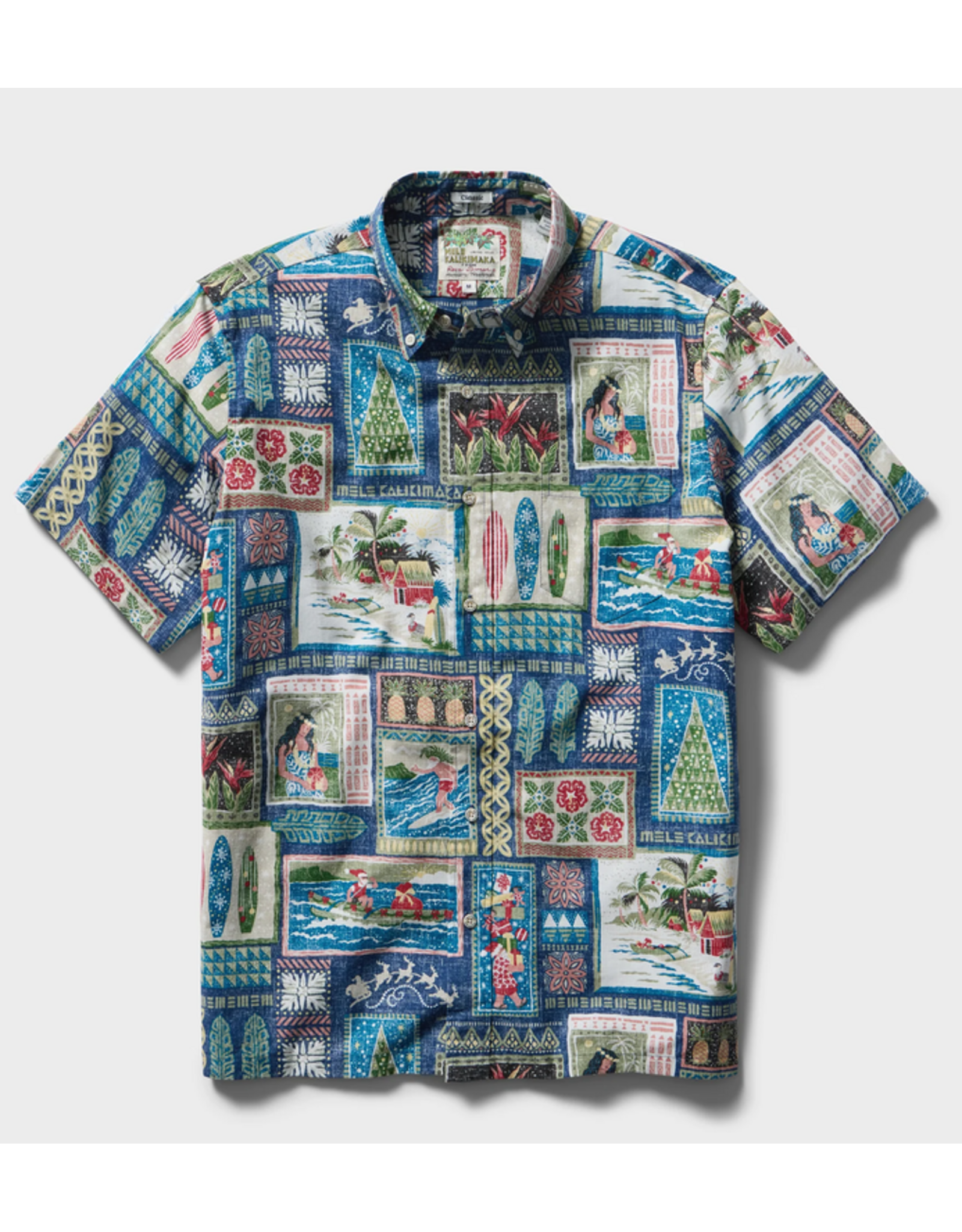 Reyn Spooner Reyn M733612526 Hawaiian Christmas Navy 2026 BF