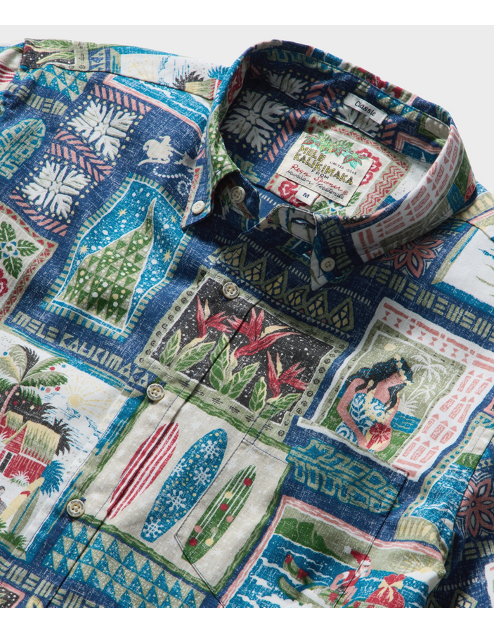 Reyn Spooner Reyn M733612526 Hawaiian Christmas Navy 2026 BF