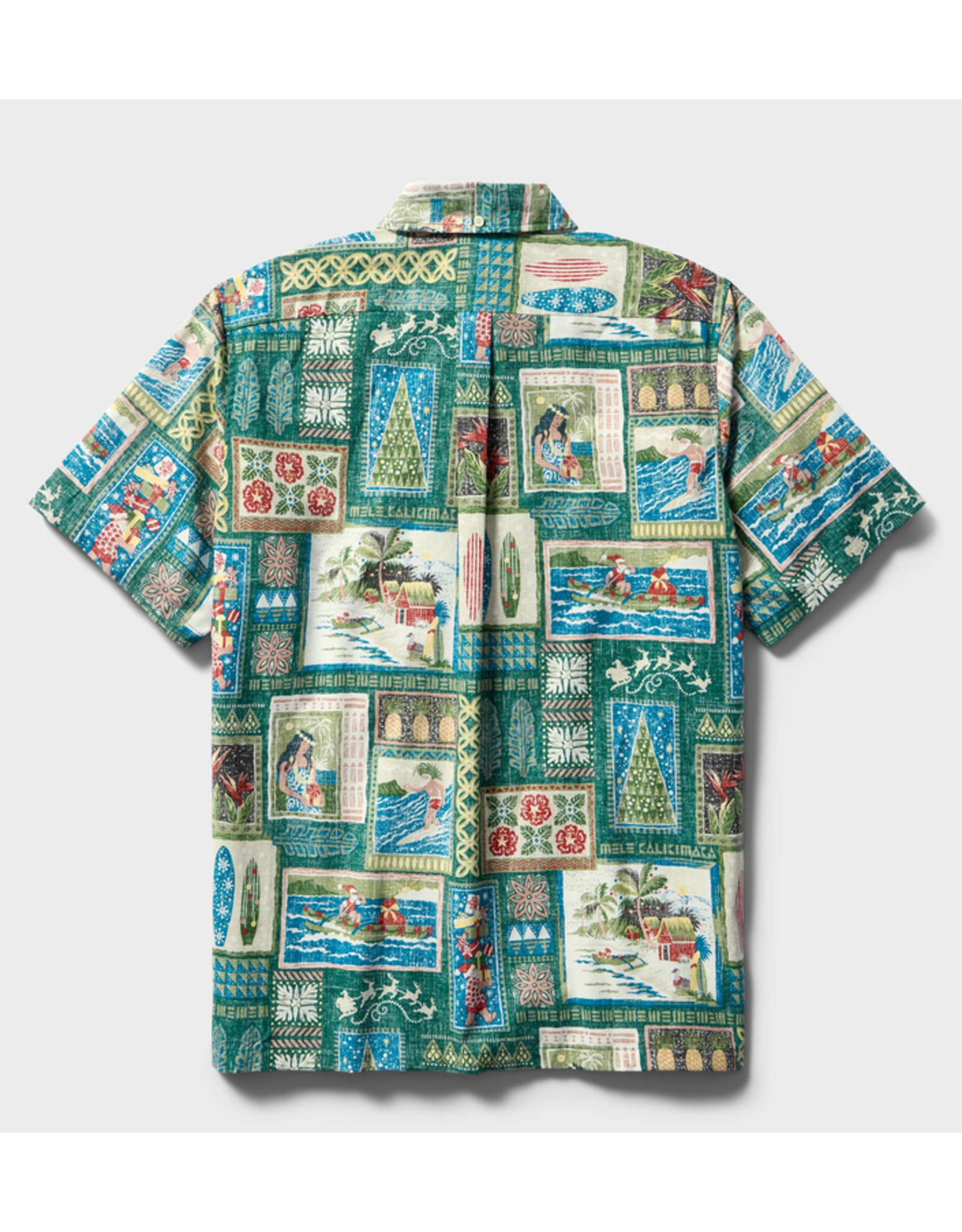 Reyn Spooner Reyn M733612526 Hawaiian Christmas Green 2026 BF