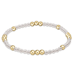 Enewton Enewton BWOPE3 Gold  Worthy Pattern 3mm Pearl Bead Bracelet