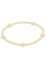Enewton Enewton BSCSM2GG Signature Cross Small Gold Pattern 2mm Bracelet