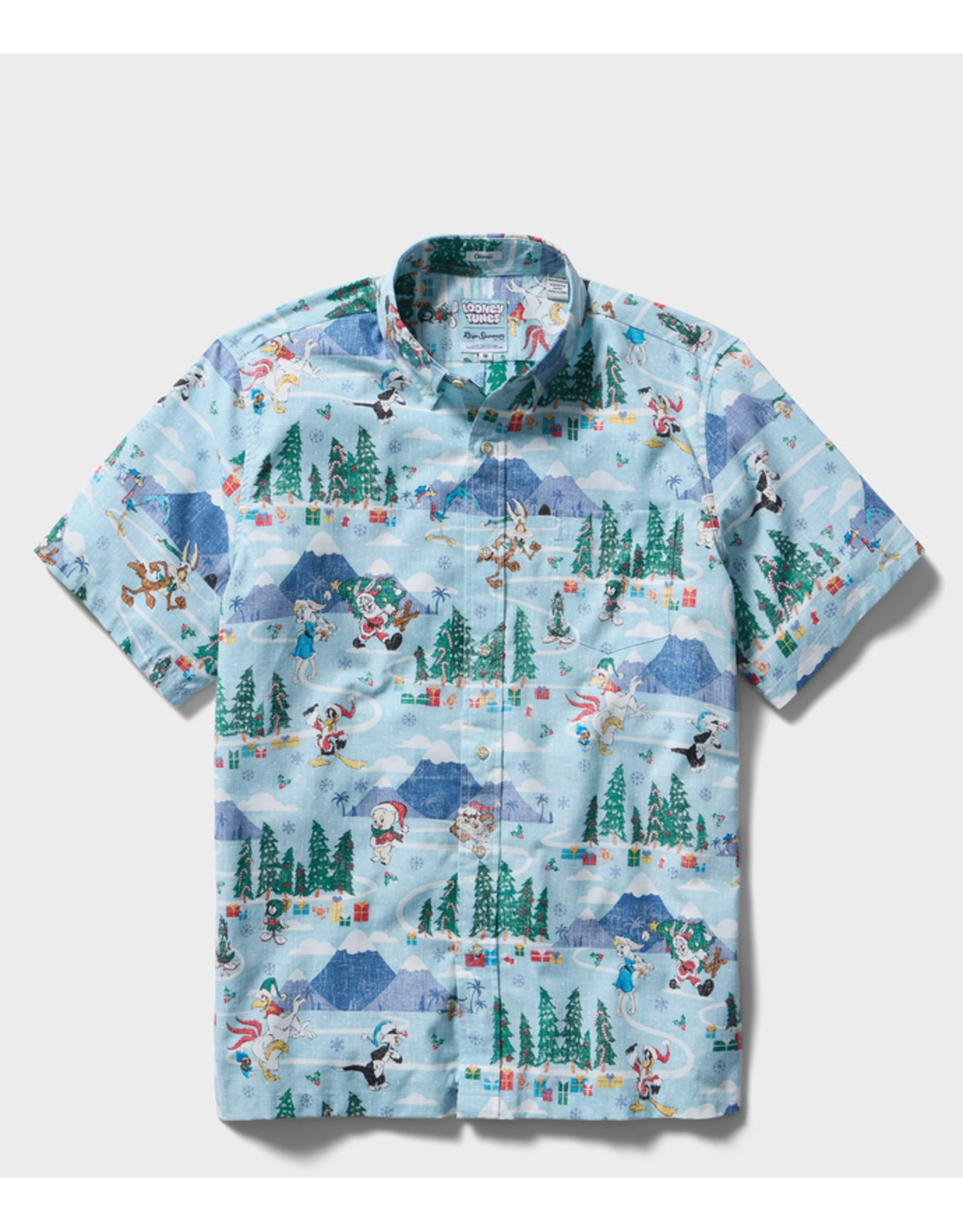 Reyn Spooner Reyn M733312526 A Looney Tunes Christmas Licensed Blue BF