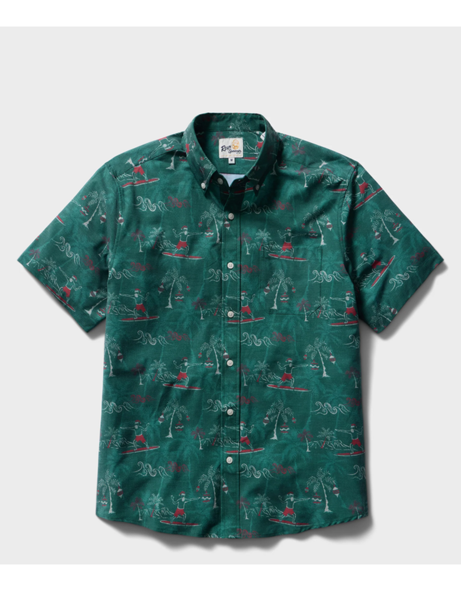 Reyn Spooner Reyn M736313326 Surfin Santa Performance Core Pine BF