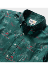 Reyn Spooner Reyn M736313326 Surfin Santa Performance Core Pine BF