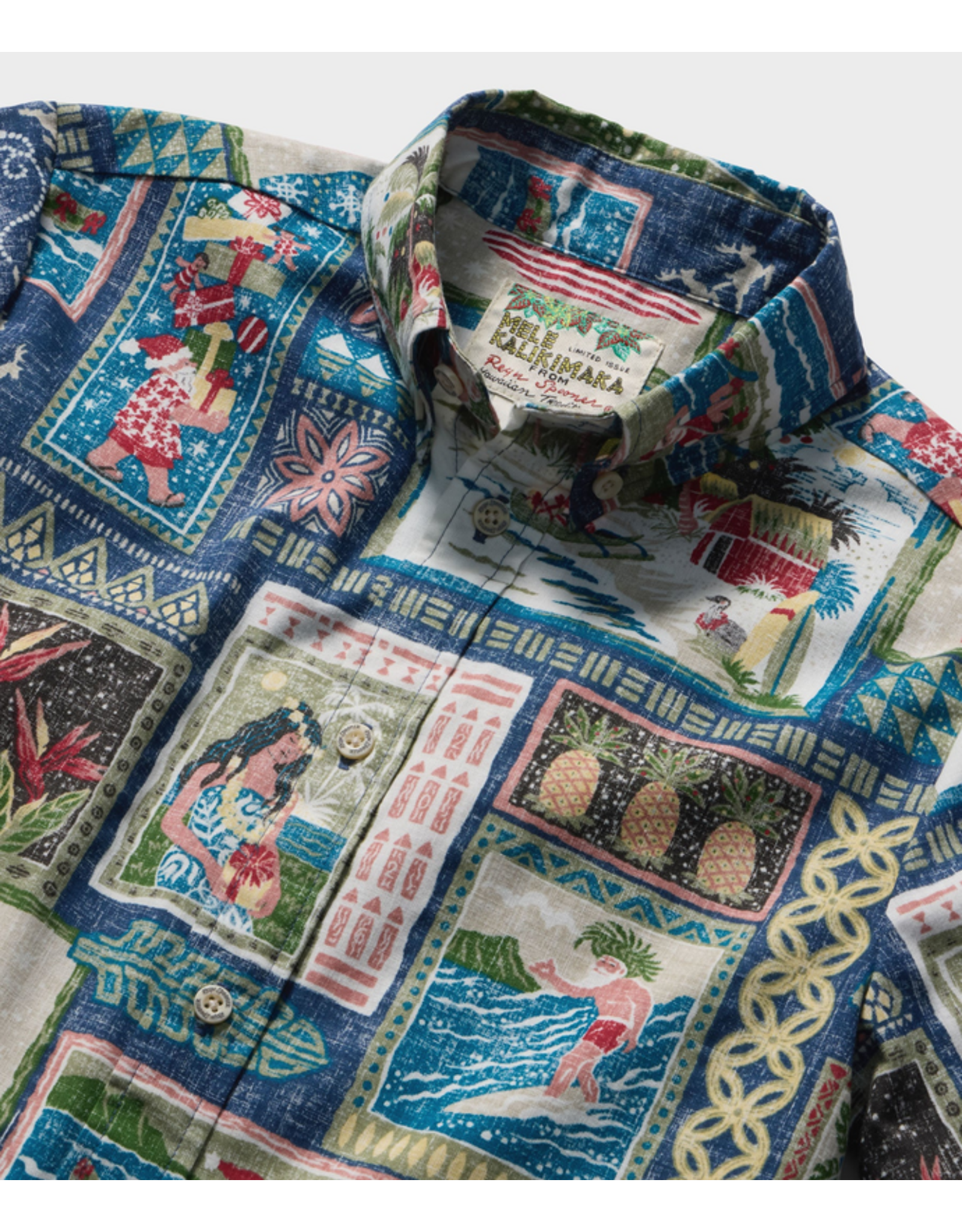 Reyn Spooner Reyn K73326026 Hawaiian Christmas Navy2026 KBF