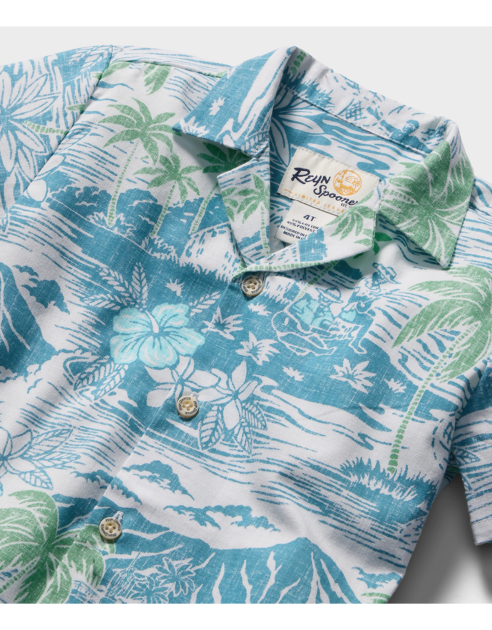 Reyn Spooner Reyn K708529026 Paradise Found Toddler Cabana Set Adriatic Blue