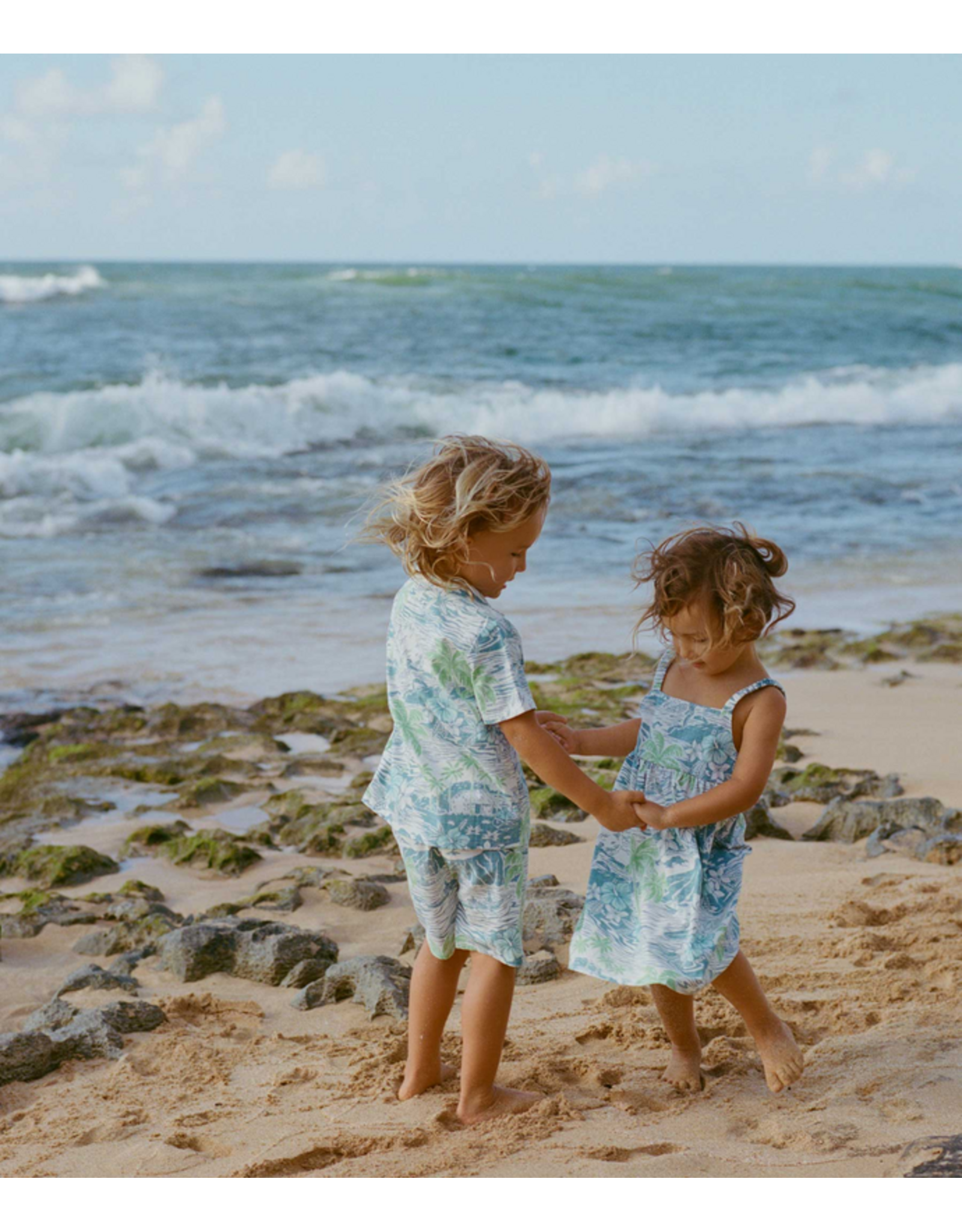 Reyn Spooner Reyn K708529026 Paradise Found Toddler Cabana Set Adriatic Blue