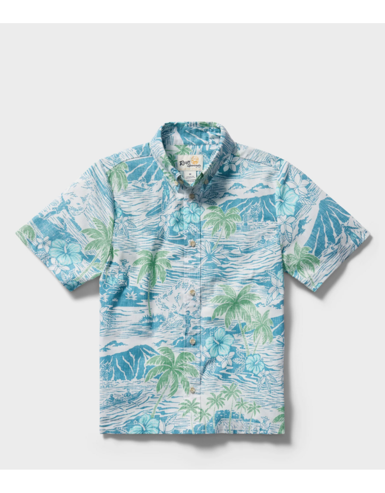 Reyn Spooner Reyn K708526026 Paradise Found Kids Button Front Adriatic Blue