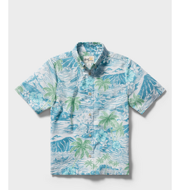 Reyn Spooner Reyn K708526026 Paradise Found Kids Button Front Adriatic Blue