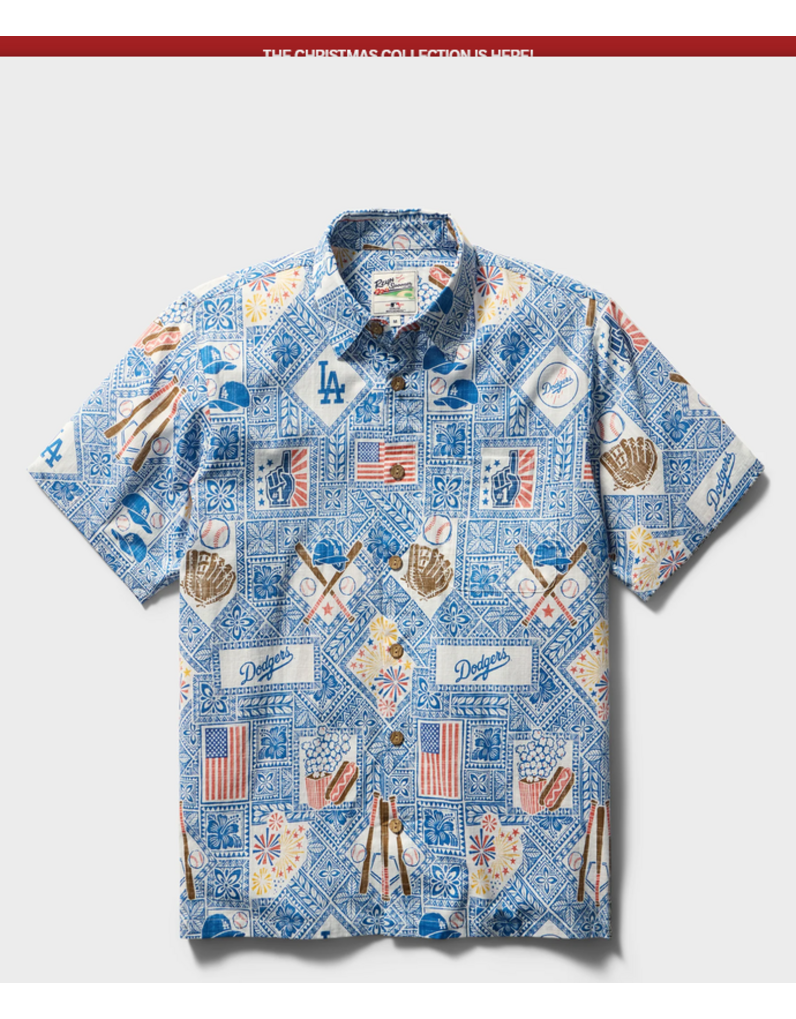 Reyn Spooner Reyn M724613826 MLB Dodgers AFPT SBF Blue