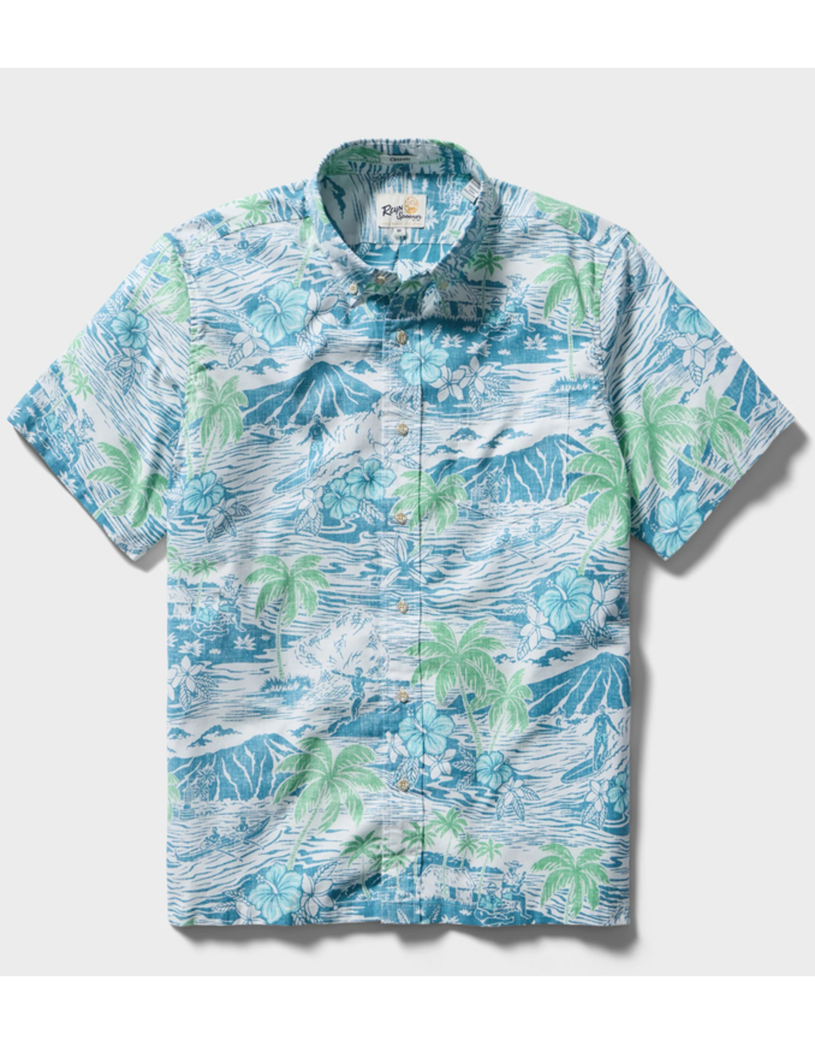 Reyn Spooner Reyn M708512526 Paradise Found BF Adriatic Blue