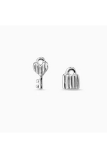 Uno de 50 Uno PEN0885MTL0000U Unlock Lock & Key Post Earrings