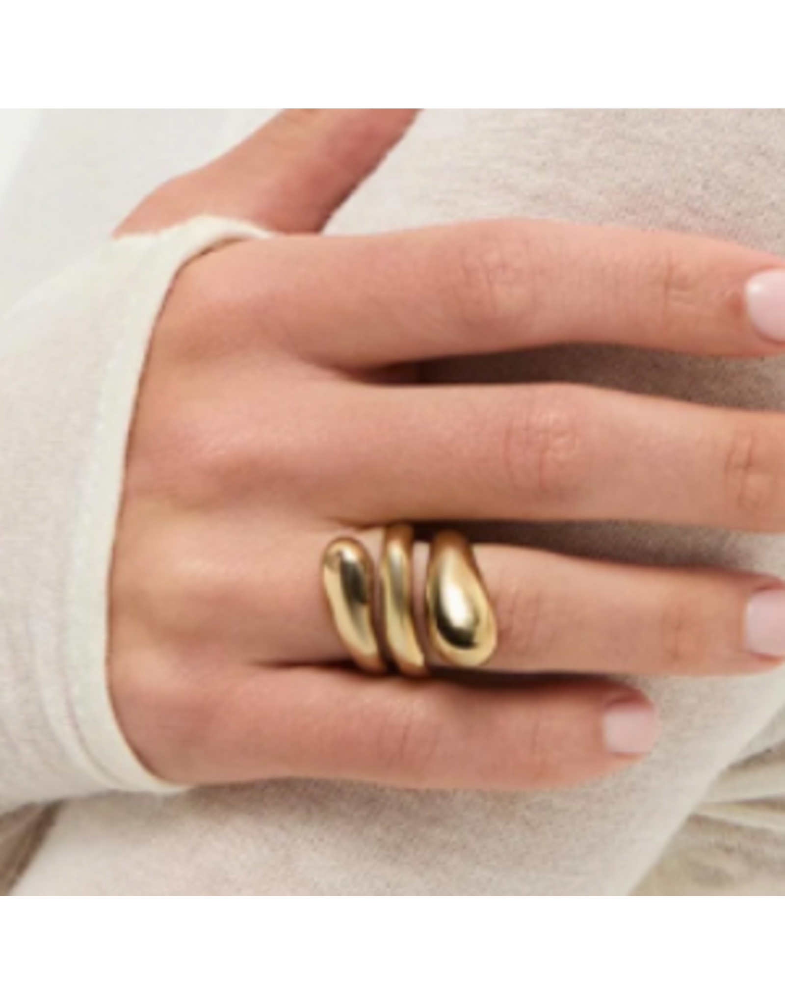 Uno de 50 Uno de 50 ANI0871MTL000 Axis Ring