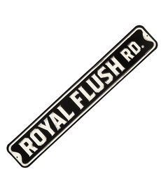 Royal Flush ( Embossed Metal Plate )