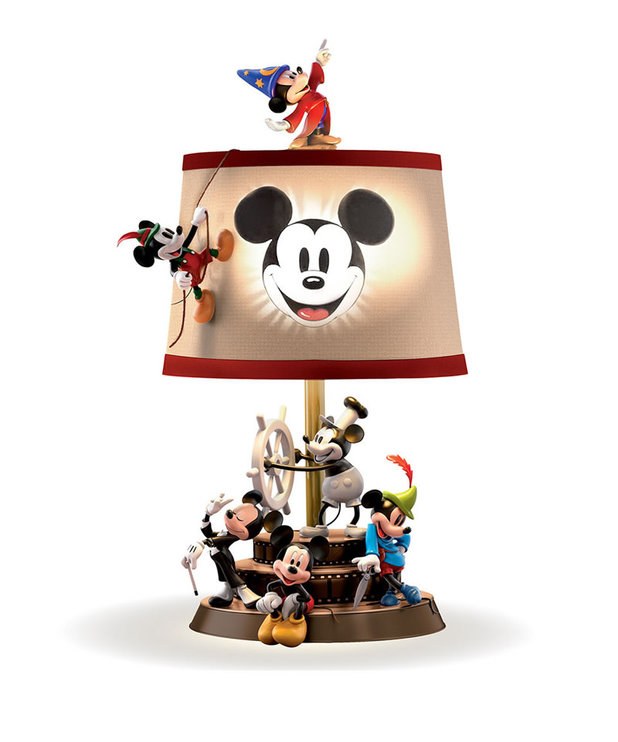 Lampe Bradford Exchange Mickey au fils des ans ( Disney ) - La Boîte à Folie