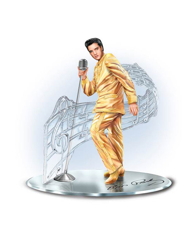 Elvis Presley ( Diorama on mirror )