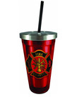 Fire Fighter ( Stainless Steel Glass with Straw )