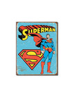 Dc comics Dc Comics ( Affiche de Métal 12.5 X 16 ) Superman Retro