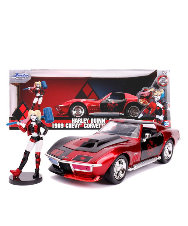 Harley Quinn ( Voiture de collection en métal 1:24 ) Corvette Stingray