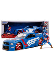 Captain America ( Voiture de collection en métal 1:24 ) Ford Mustang 2006