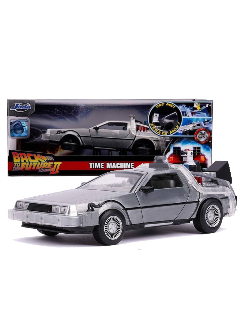 back to the futur 2 die cast 1 24 time machine delorean the crazy box back to the futur 2 die cast 1 24 time machine delorean