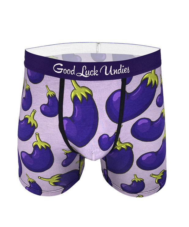 Boxer ( Good Luck Undies ) Eggplants