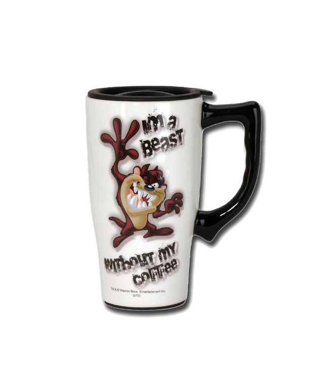 Looney Tunes ( Ceramic Travel Mug ) Taz