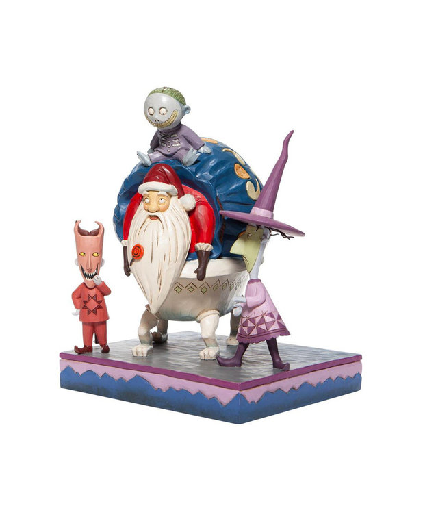 L'étrange Noël de monsieur Jack ( Figurine Disney Traditions )  Lock, Shock, Barrel & Père Noël