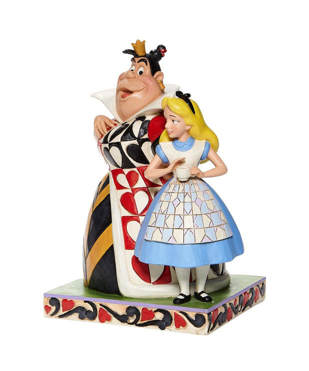 Disney ( Disney Traditions Figurine ) Queen of Hearts & Alice