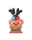 Disney Disney ( Disney Traditions Figurine ) Mickey & Minnie Heart